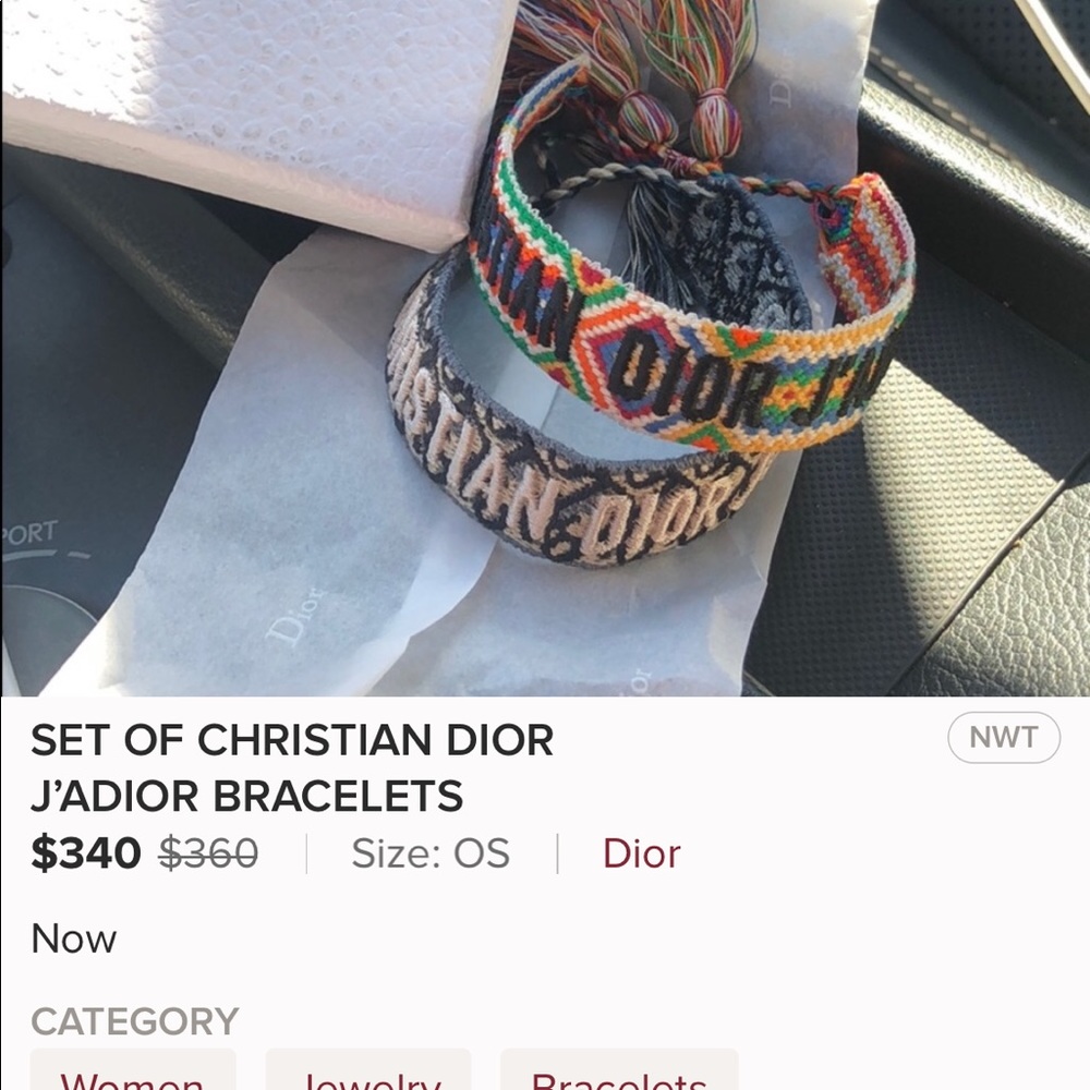 Dior J'adior woven bracelets - Picture 4 of 4